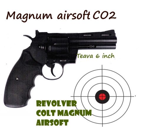 Revolver MAGNUM357 COLT calibru 6mm cu teava de 4 inch airsoft
