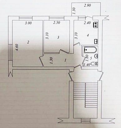Срочно продаётся квартира 2/4/5 БУЗ - 2. №У55