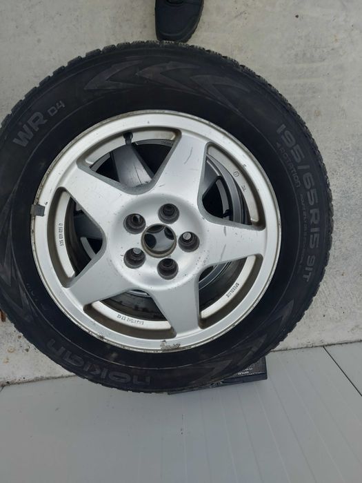 Джанти с гуми 5х100 15ки vw, skoda, audi, seat