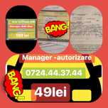 Manager taxi 500 lei Bolt Uber 500 lei Toate actele valabile