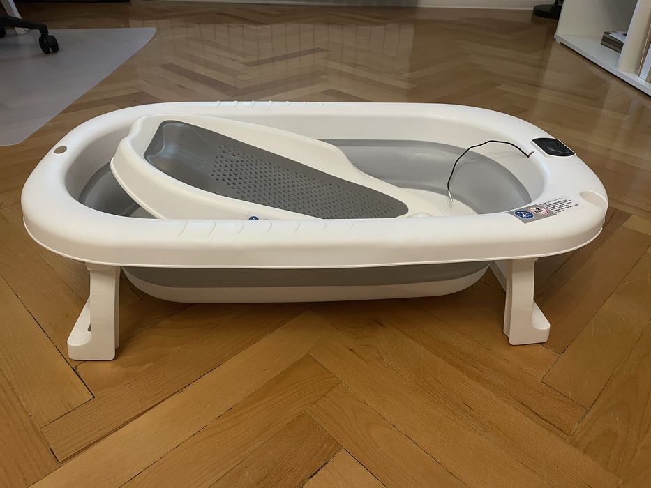 Cadita pliabila cu suport si sezlong pentru bebelusi nou nascuti