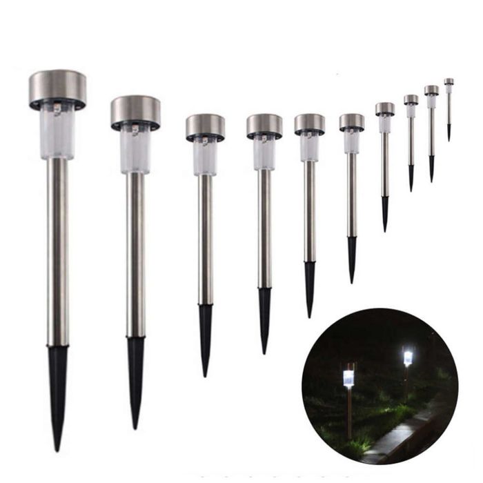 Комплект от 6 броя соларни градински LED лампи за оформяне на алеи