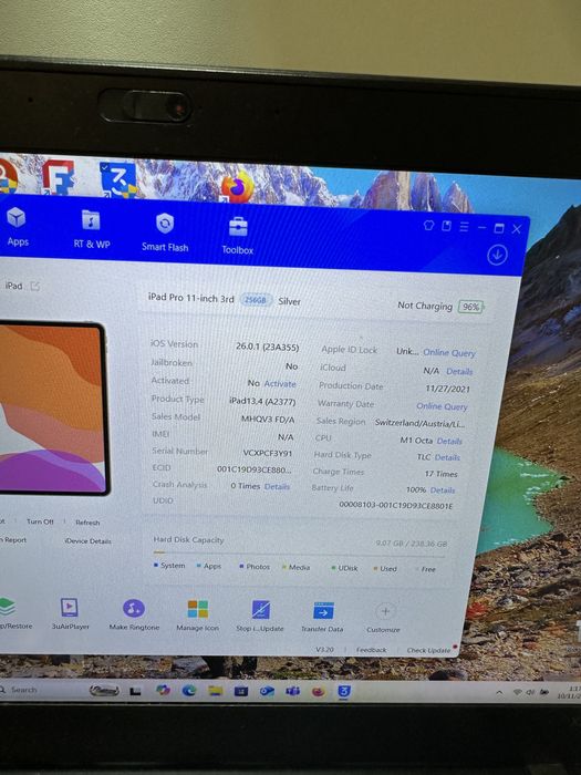 Ipad pro 11” gen3 defecta pentru piese