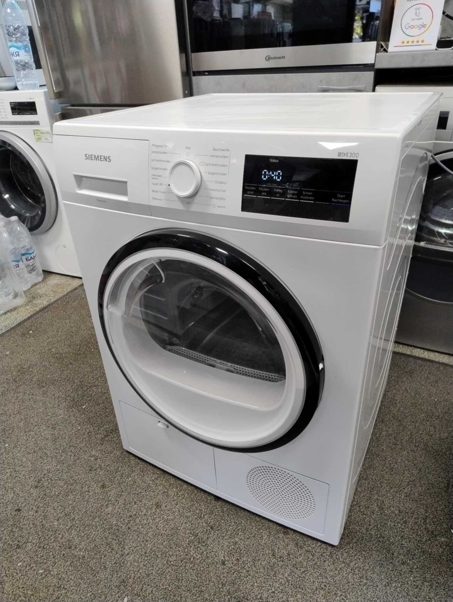 А++ Сушилня с термопомпа Siemens-Сименс iQ300 8 кг SoftDry