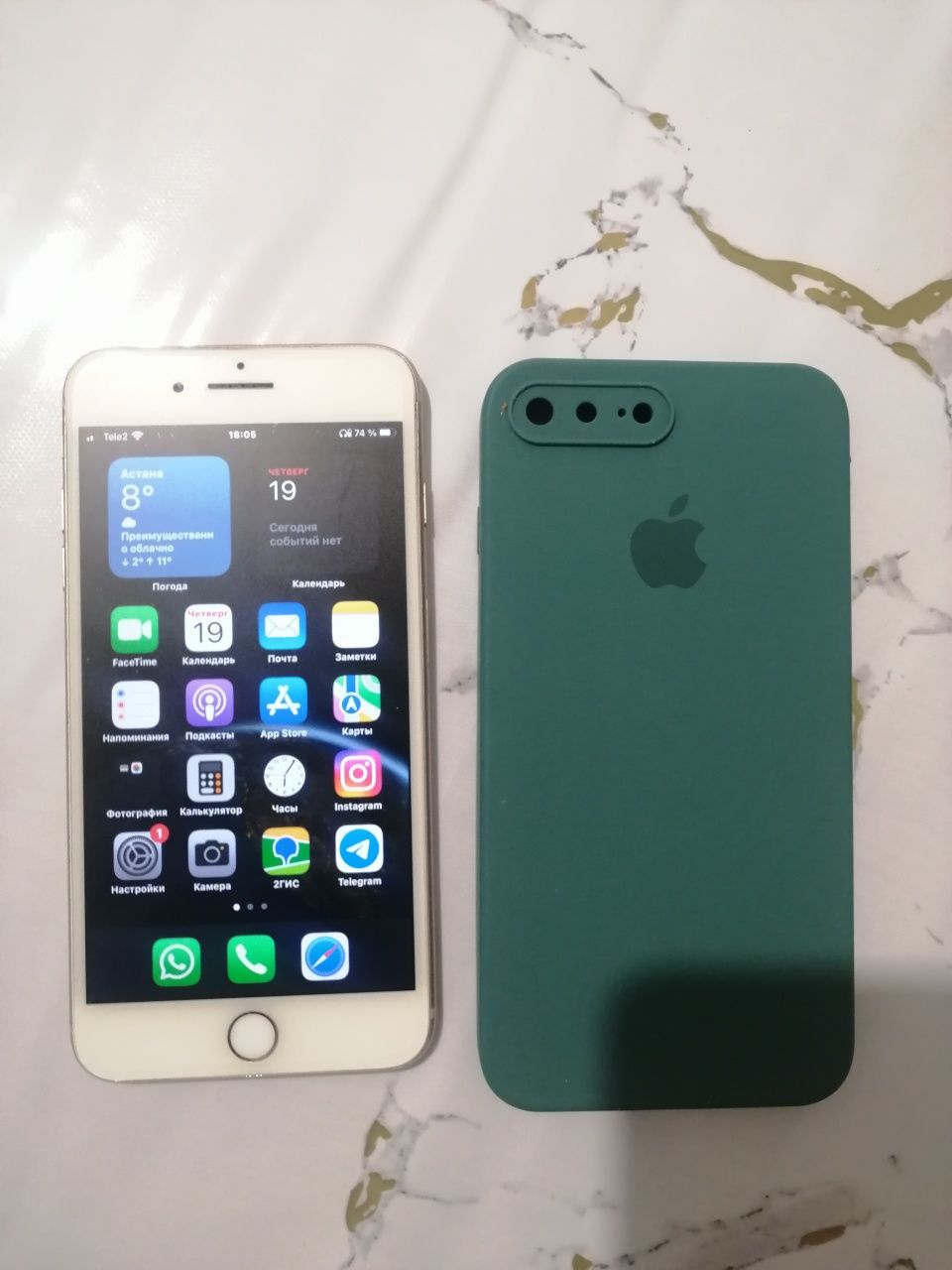 Iphone 8+ в отличном состоянии