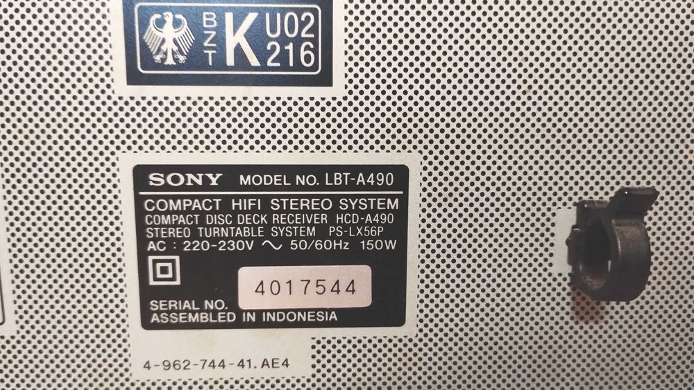 radio casetofon amplificator tuner eq linie Sony lbt a490 cu telecom