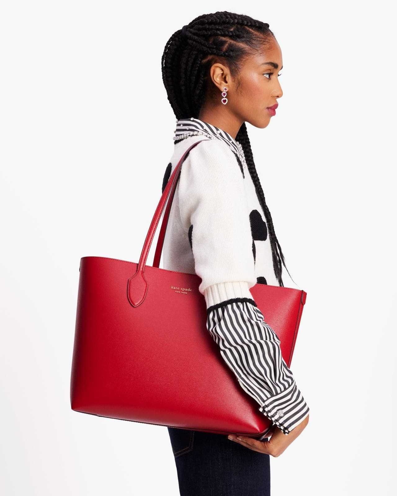 НОВО! KATE SPADE Bleecker Stencil Hearts Pop