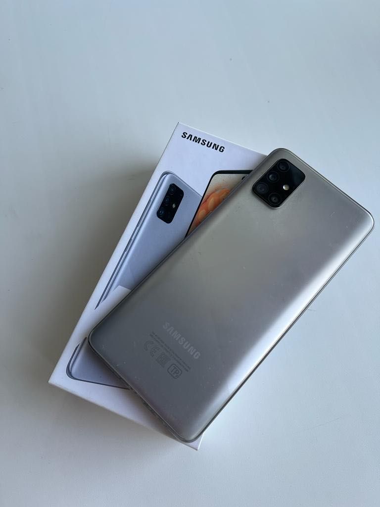 Samsung a51 128гб, серебристый