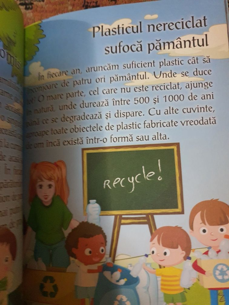 Cărticică despre Ecologie și Reciclare pentru copiii