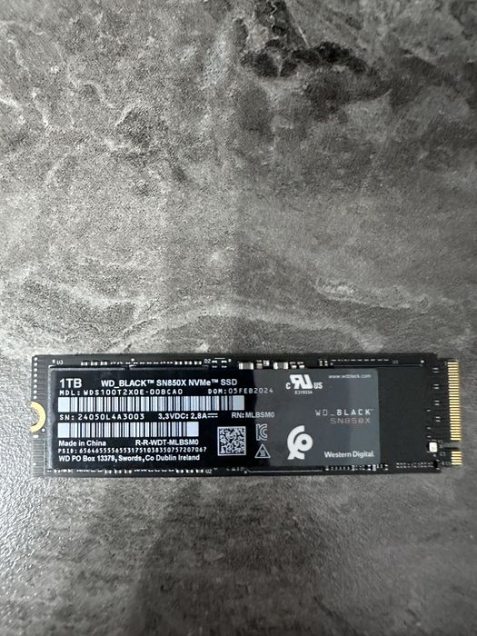 SSD Western Digital SN850x NVME 1 TB