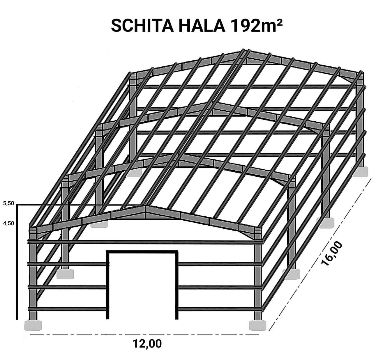 Vand hale metalice 8x23x3