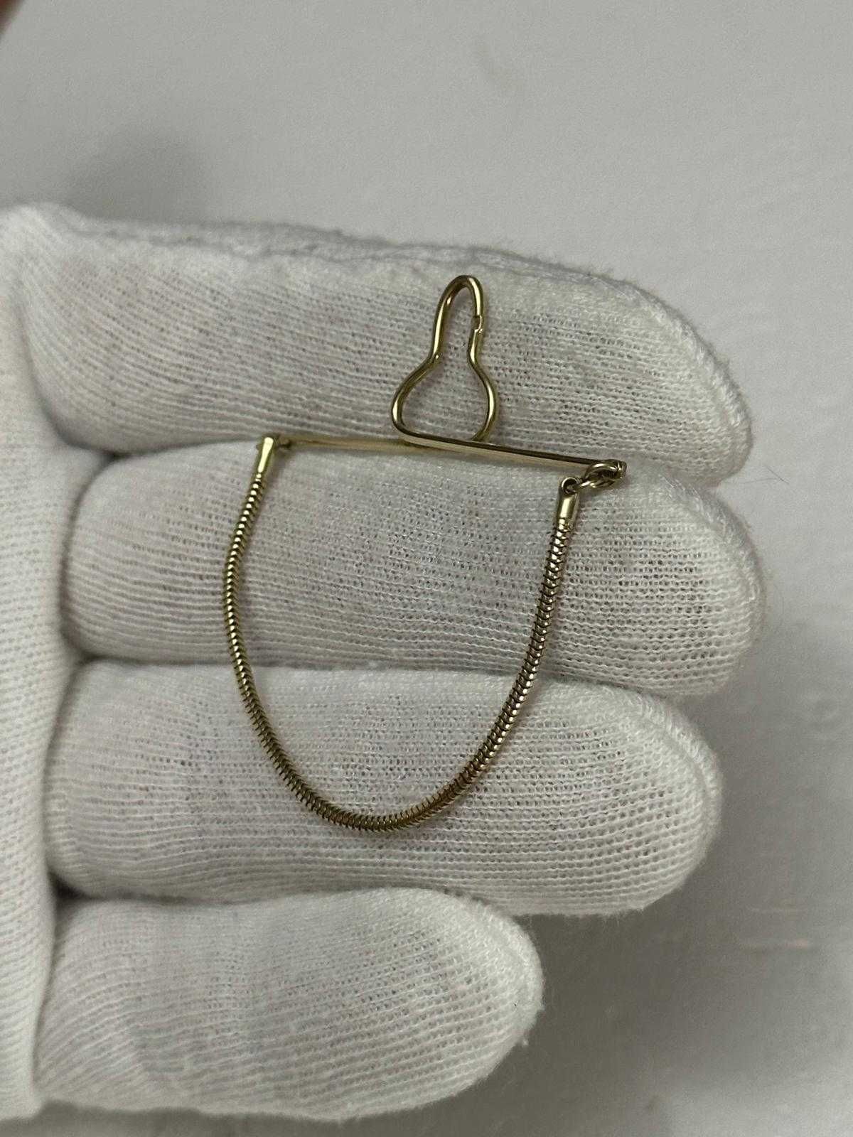 AC DE CRAVATA AUR 14K - Cu lant - Vintage - Doar 295 lei/gr. !