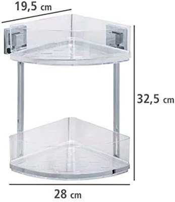 Raft de baie Quadro, Vacuum-Loc, 2 nivele |WNK 198209 Transparent