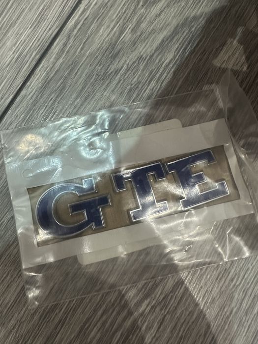 Emblema Badge vw golf passat GTE originala noua