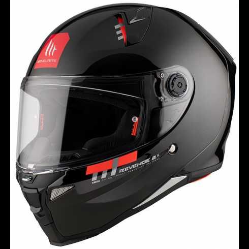 Спортна Каска MT REVENGE 2 S SOLID A1 GLOSS BLACK черен гланц  22.06