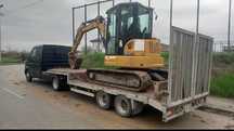 Transport utilaje buldoexcavator miniexcavator cilindru compactor cupe