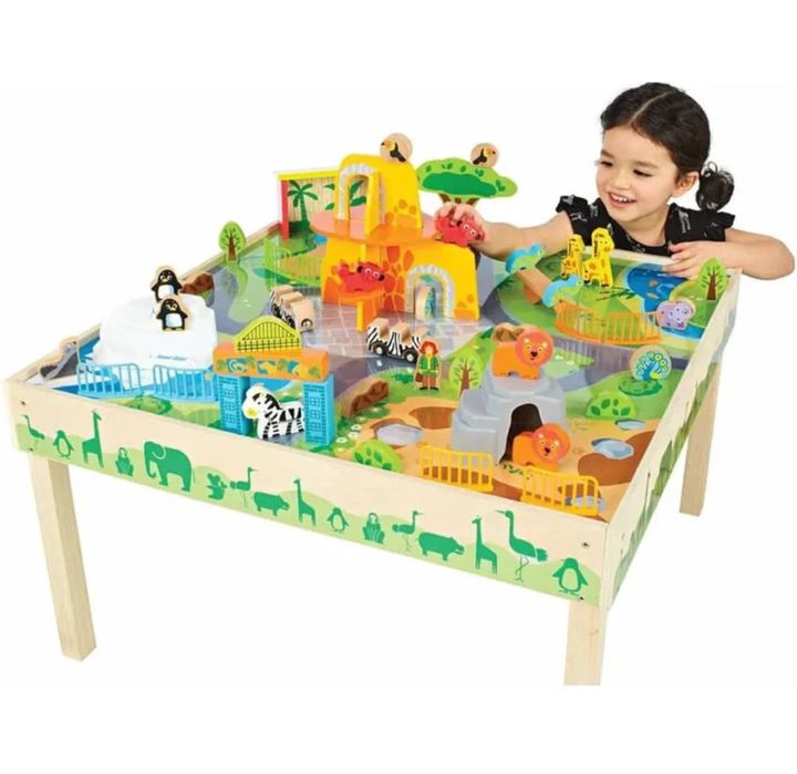 Zoo play table - Acool Toy - дървена маса за игра