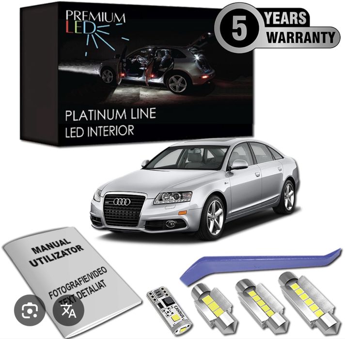 Lumini interior albe led AUDI A6 C6