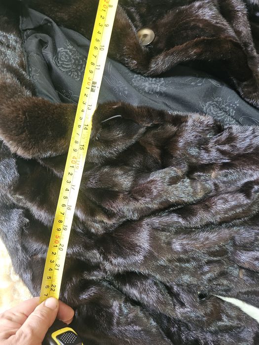 Палто естествен косъм