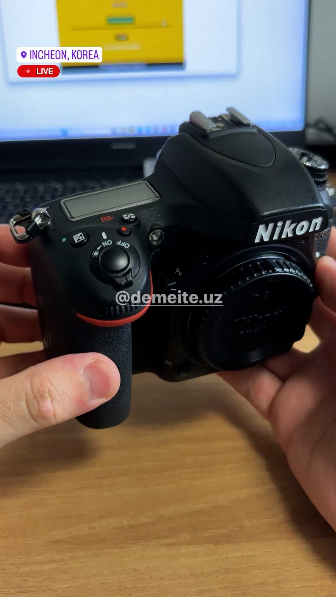 Nikon 750D Body: Probeg: 13.749: Holati: Ideal(Yengide)