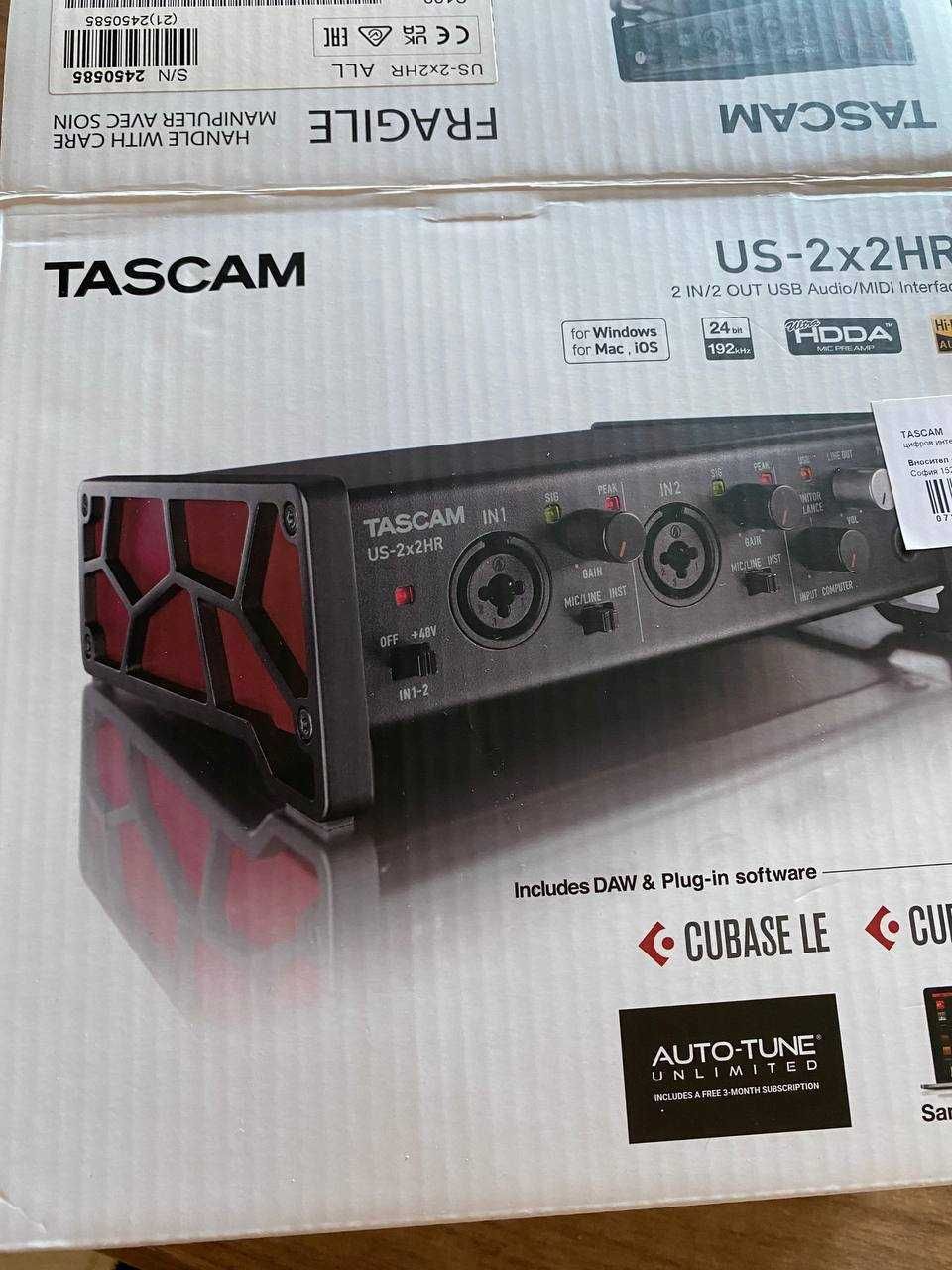 Tascam US-2x2HR USB аудио интерфейс