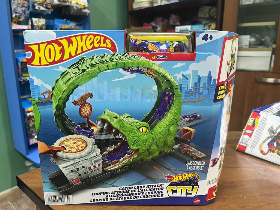 Игровой трек Hot Wheels HKX39 CITY Петля Крокодил