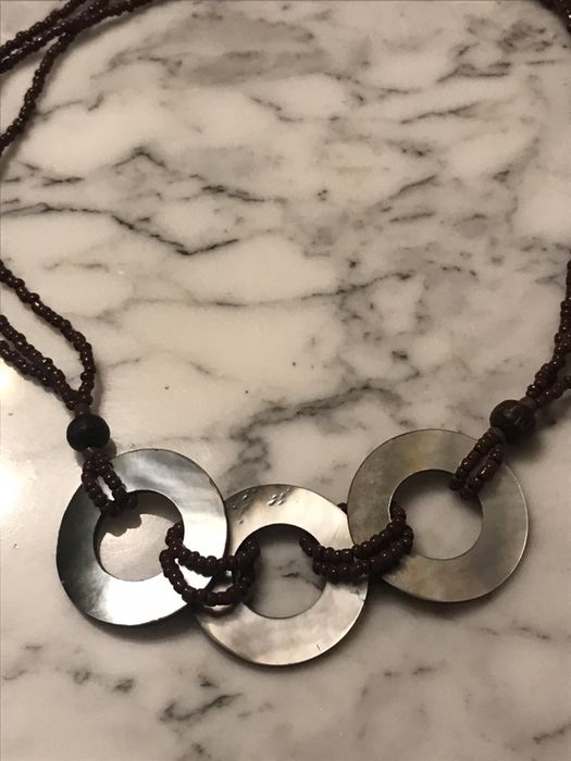 Комплект колие и гривна от СЕДЕФ