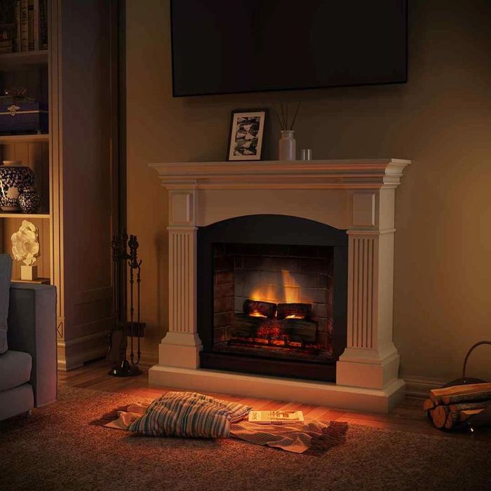 Magna Pure White semineu electric PowerFlame 2