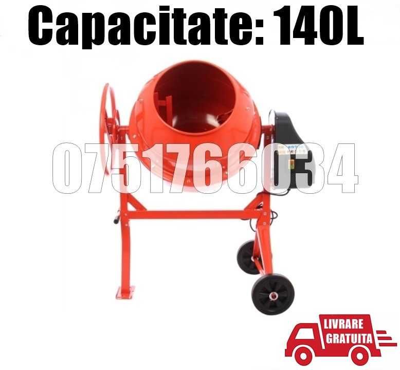 Betoniera 140 Litri 550w Coroana Fonta Constructie LIVRARE GRATUITA