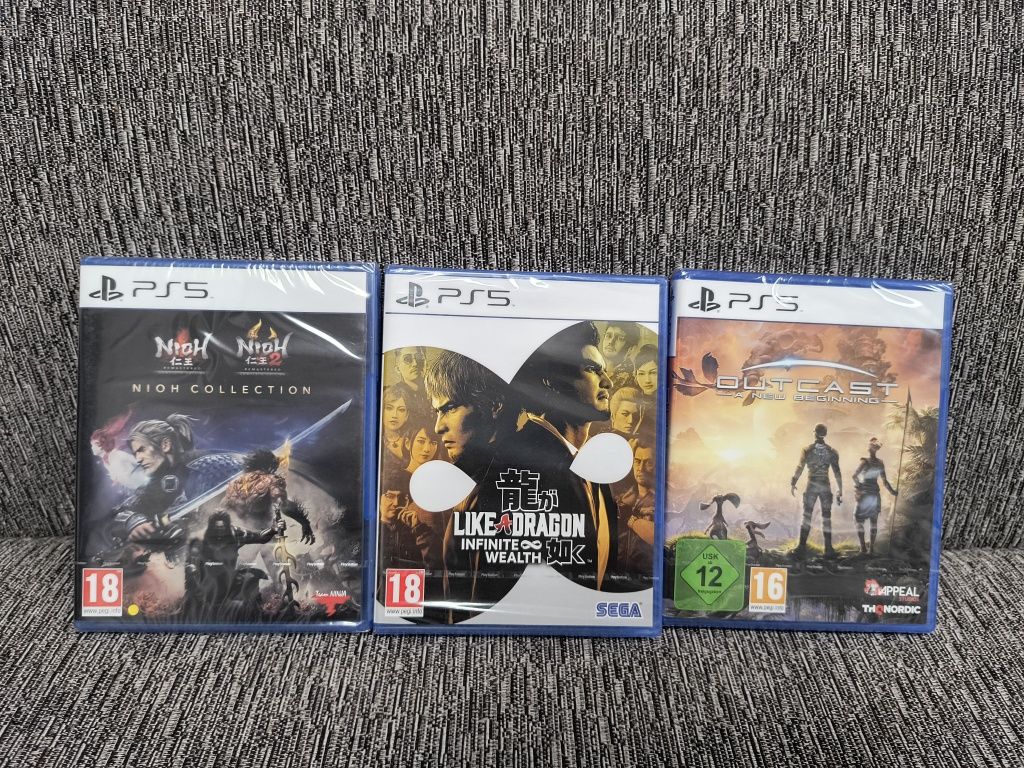 Like a Dragon infinite, Outcast New Beginning, Nioh Collection PS5