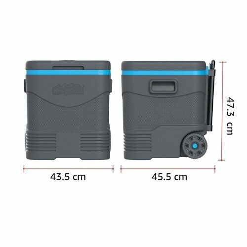 Cutie Frigorifica Portabila 45L Tip Troller si suport Umbrela 24h/rece