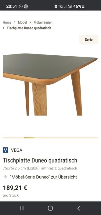 Masa/mese cu picioare stejar masiv