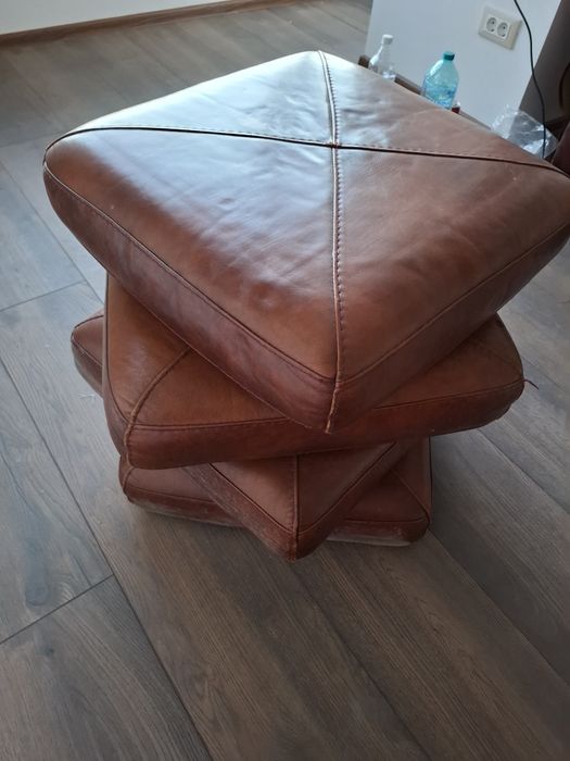 Super oferta, super preț!! Canapea  si fotolii din piele Mobexpert