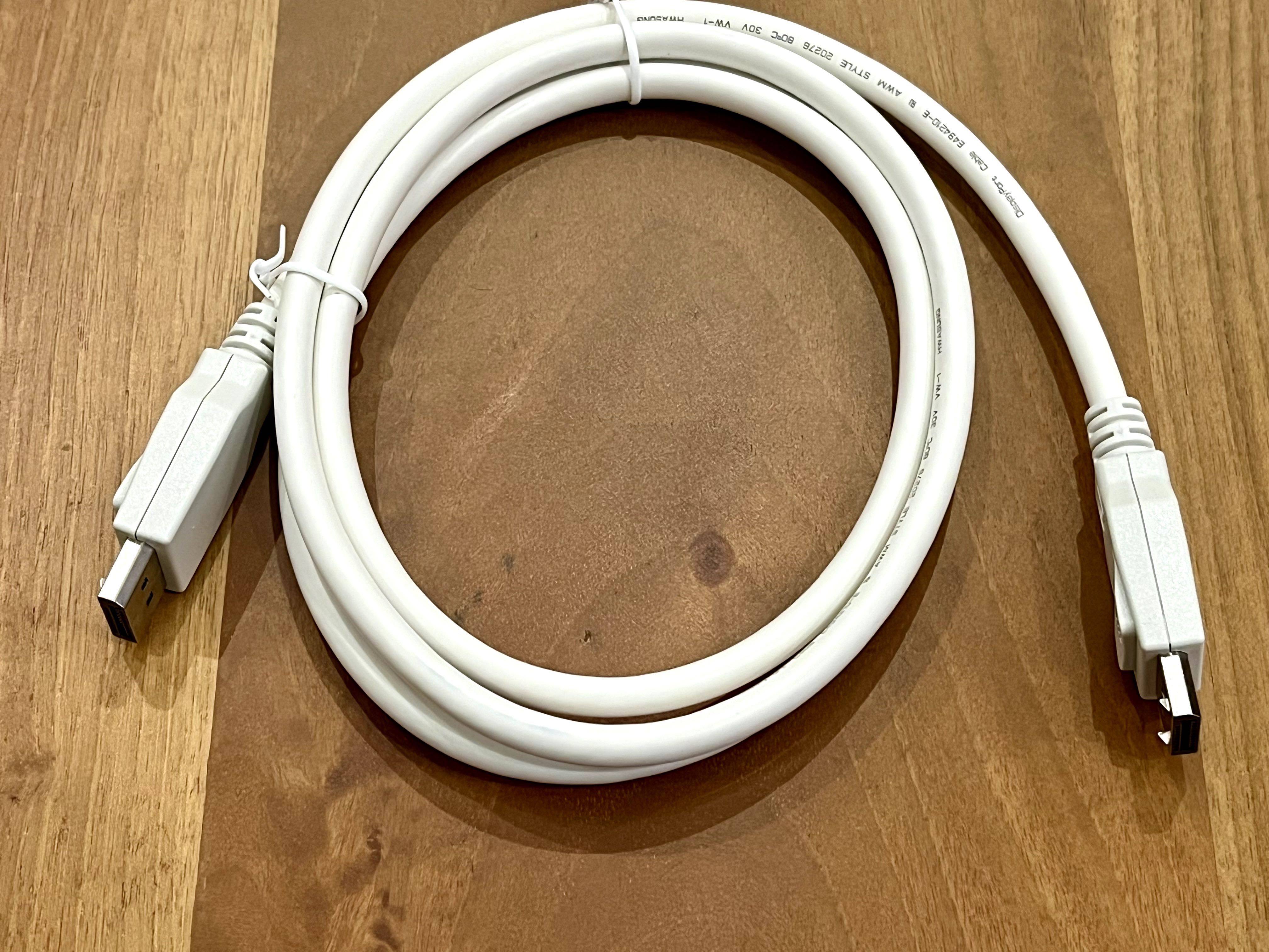 DisplayPort Cable with Ethernet Awm E494210-E Style 20276 1.5m