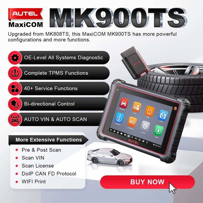 Autel MaxiCOM MK900-TS BT, Tester auto Multimarca Profesional TPMS