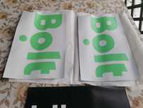 Stiker magnetic uber și bolt