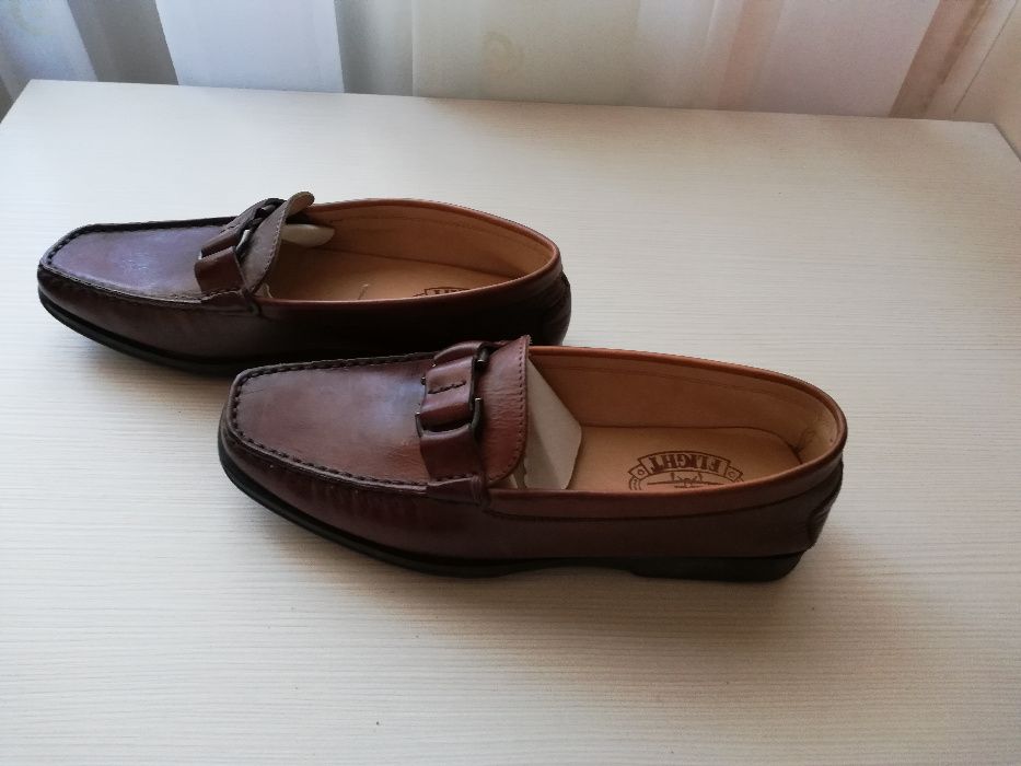 Pantofi NOI maro cu catarama 37 (25 cm)