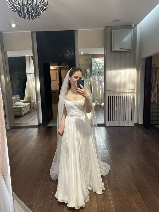 Rochie de mireasa - matase naturala (Natalia Vasiliev 2025- marimea S)