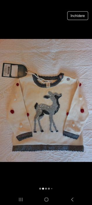 Compleu bebe Crăciun firma Hatley 6-9 luni