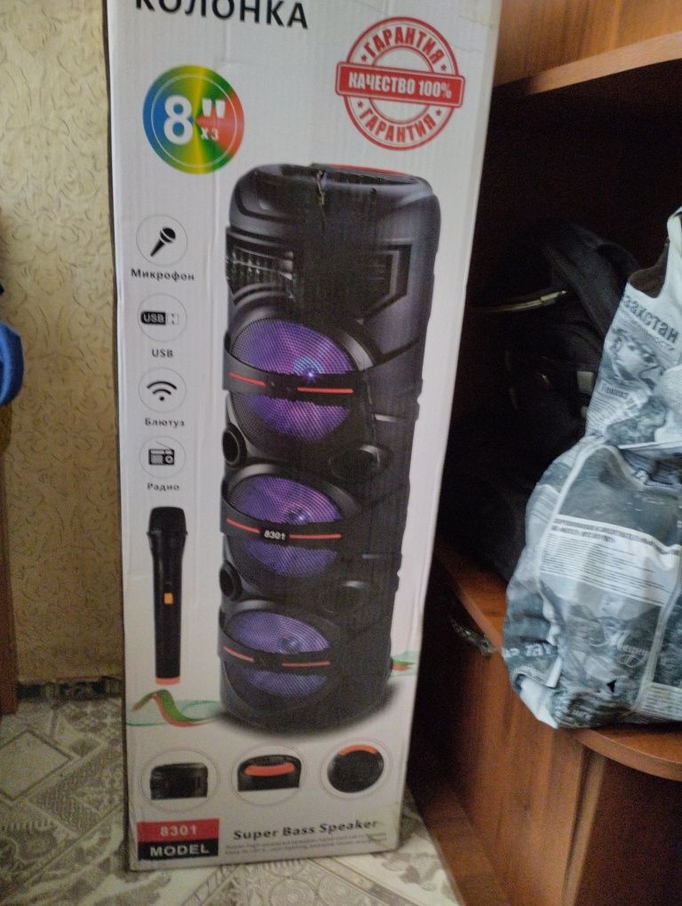 Продам совершенно новую портативную  колонку