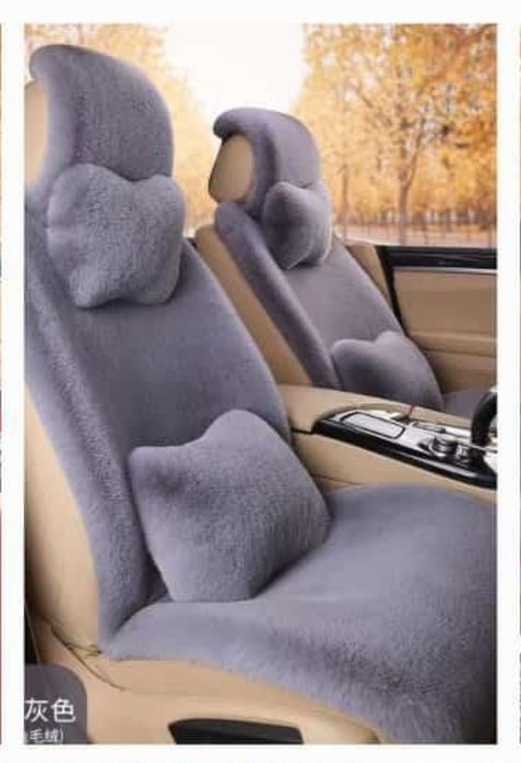 Меховые накидки на сиденья авто комплект. Кролик.Натуралка.