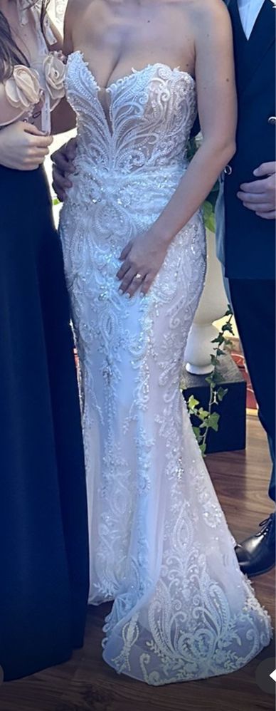 Rochie mireasa sirena, xs-s, cu trena, La novia.