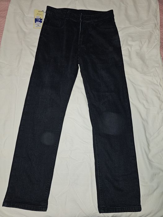 Новые Классические Темно-Синие Джинсы