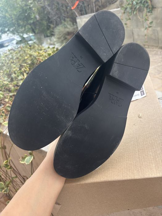 Кожени мокасини на ZARA - 39