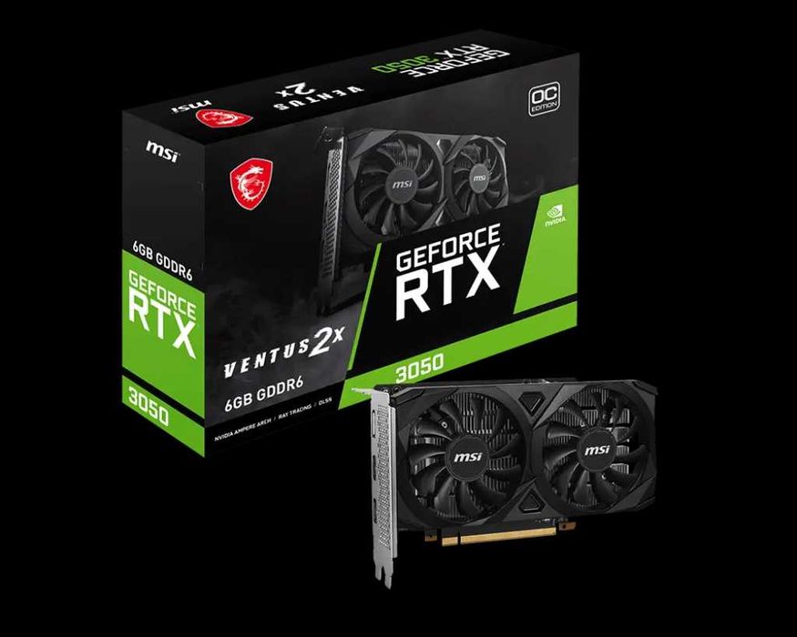 Placa video MSI VENTUS 2X OC GeForce RTX 3050 6GB GDDR6 96 bit DLSS 3