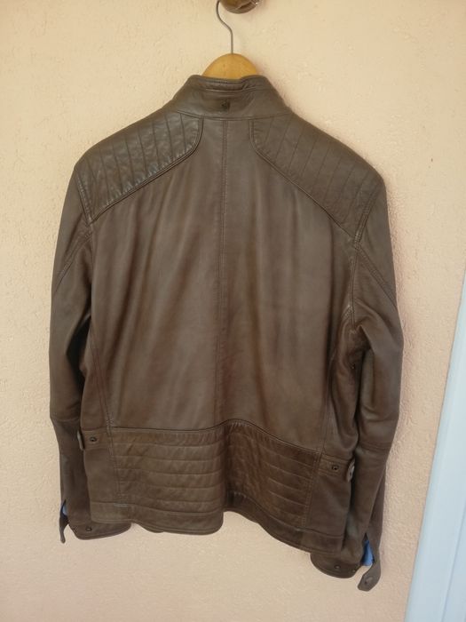 Geaca piele bărbati Massimo Dutti Xl