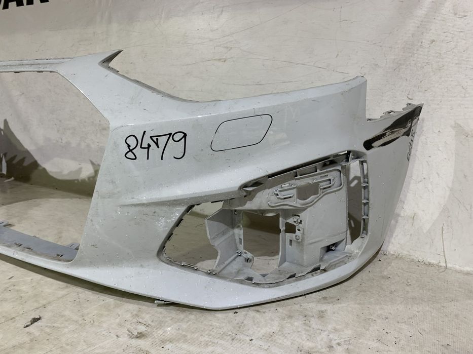 Bara fata Audi A4, B9, facelift, S-Line, 2020, 2021, 2022, 2023, 2024, cod origine OE 8W0807437AQ, cu gauri pentru spalatori faruri.
