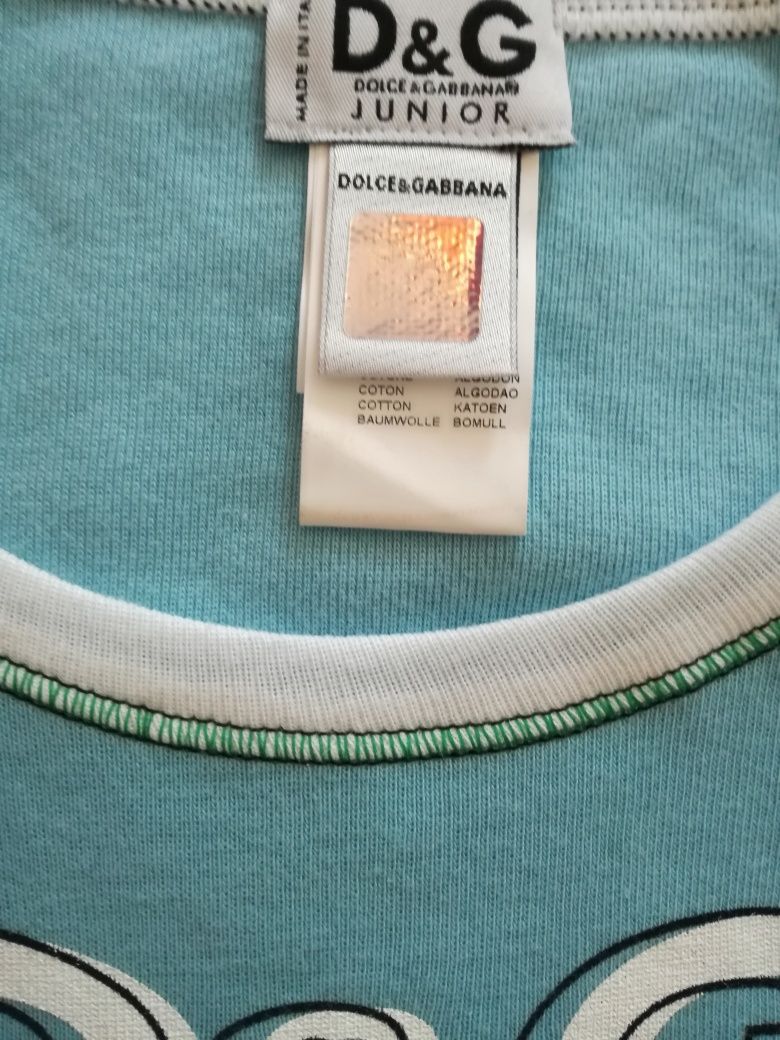 Nou!Maieu băieți 14 ani ,Dolce Gabbana original