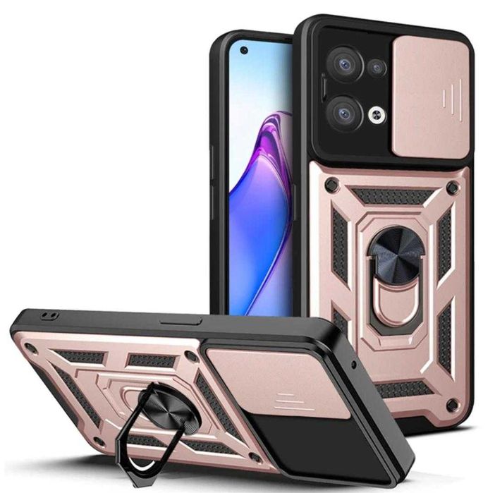 Husa hybrid Armor cu inel pentru Oppo Reno 8 5G , Reno 8 Pro