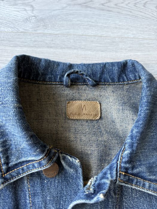 Geaca distressed Nudie Jeans, Medium, Slim Fit